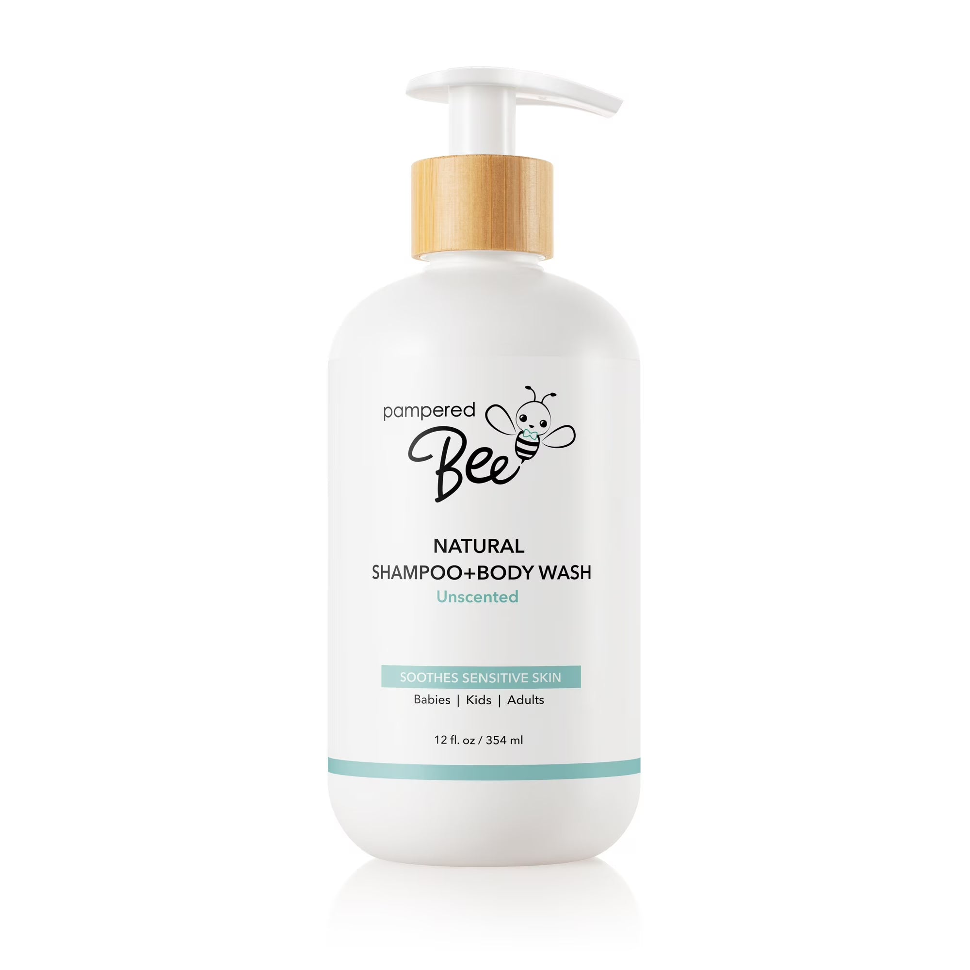 Pampered Bee Natural Unscented Shampoo & Body Wash (12 fl oz)