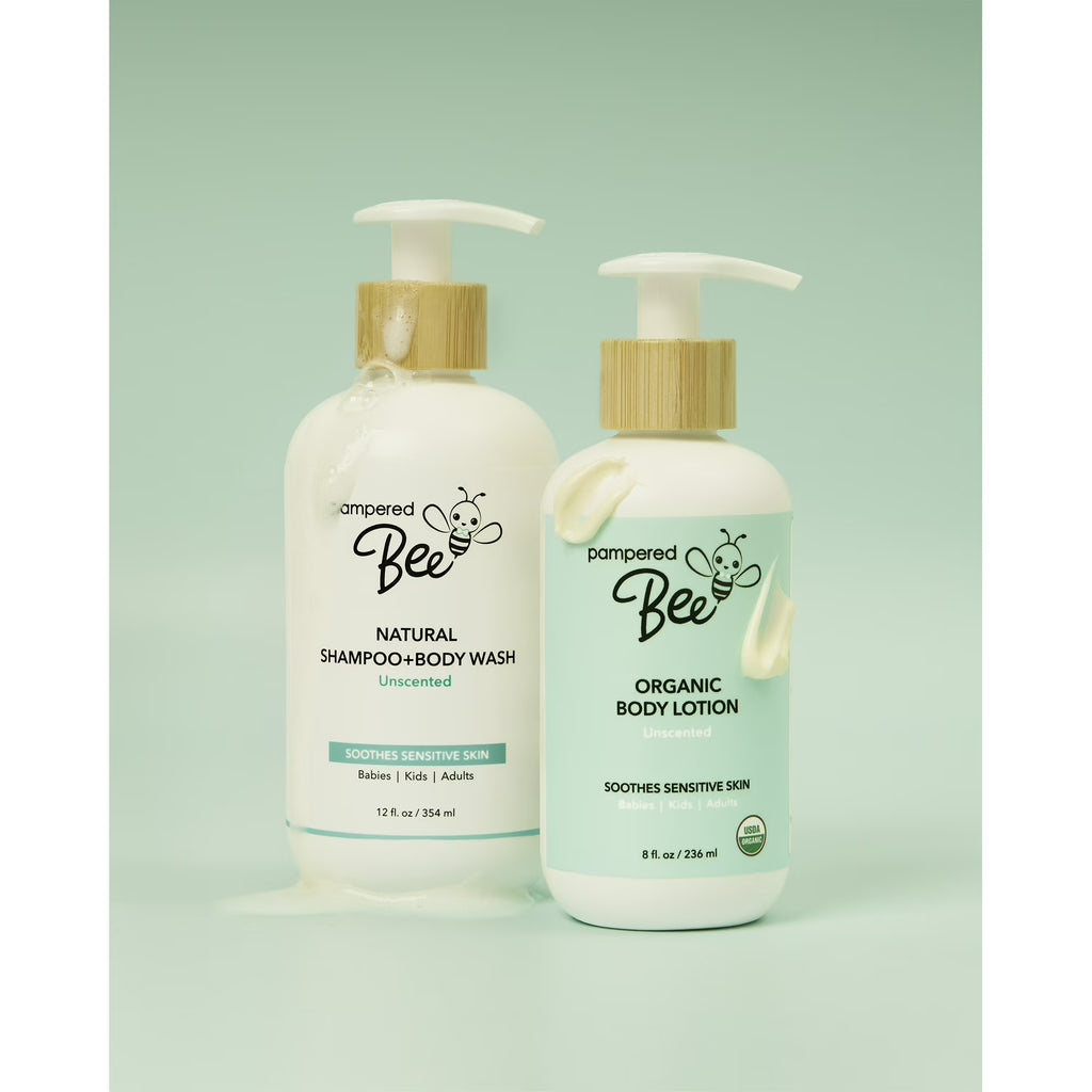 Pampered Bee Natural Unscented Shampoo & Body Wash (12 fl oz)