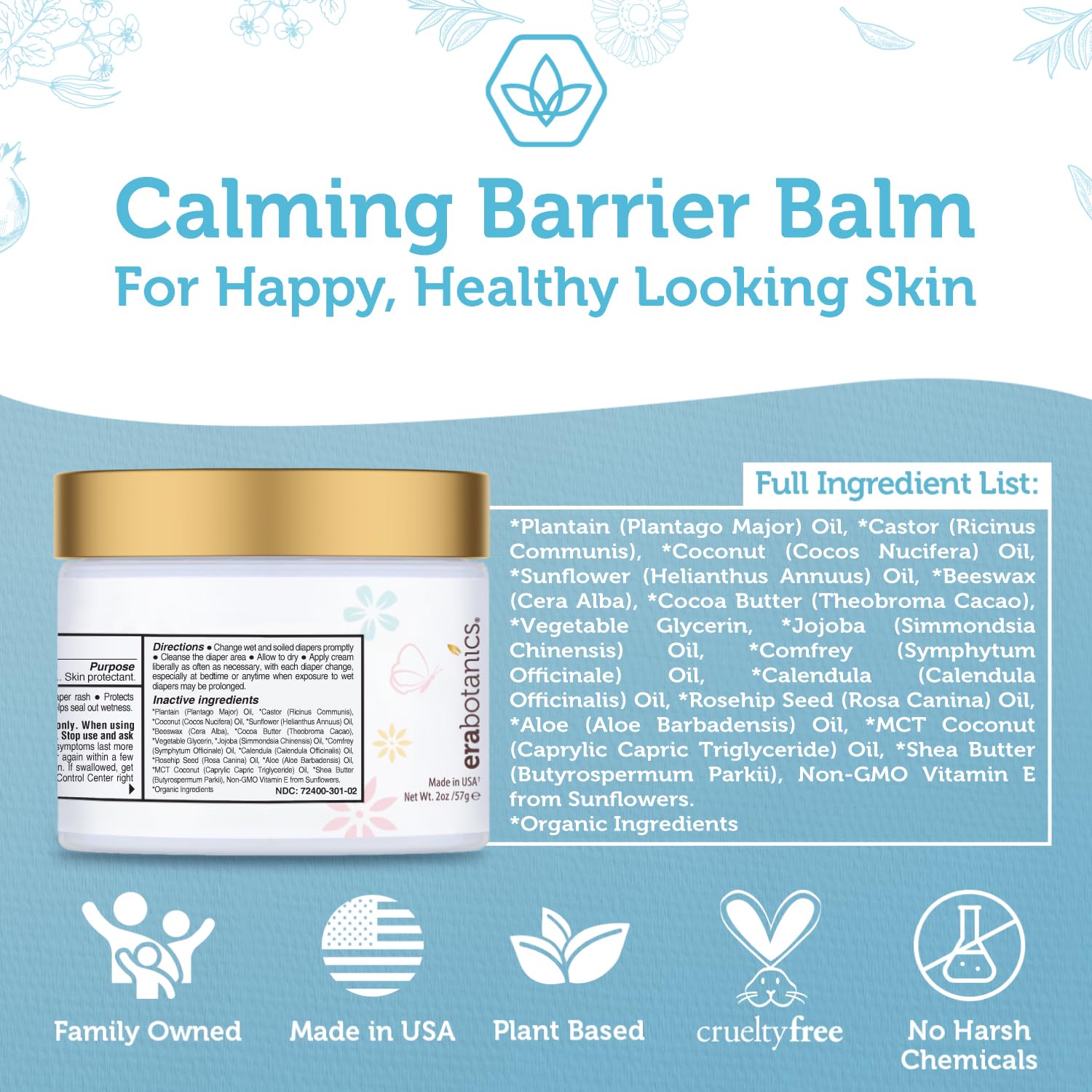 Era Organics Diaper Rash Cream for Baby
