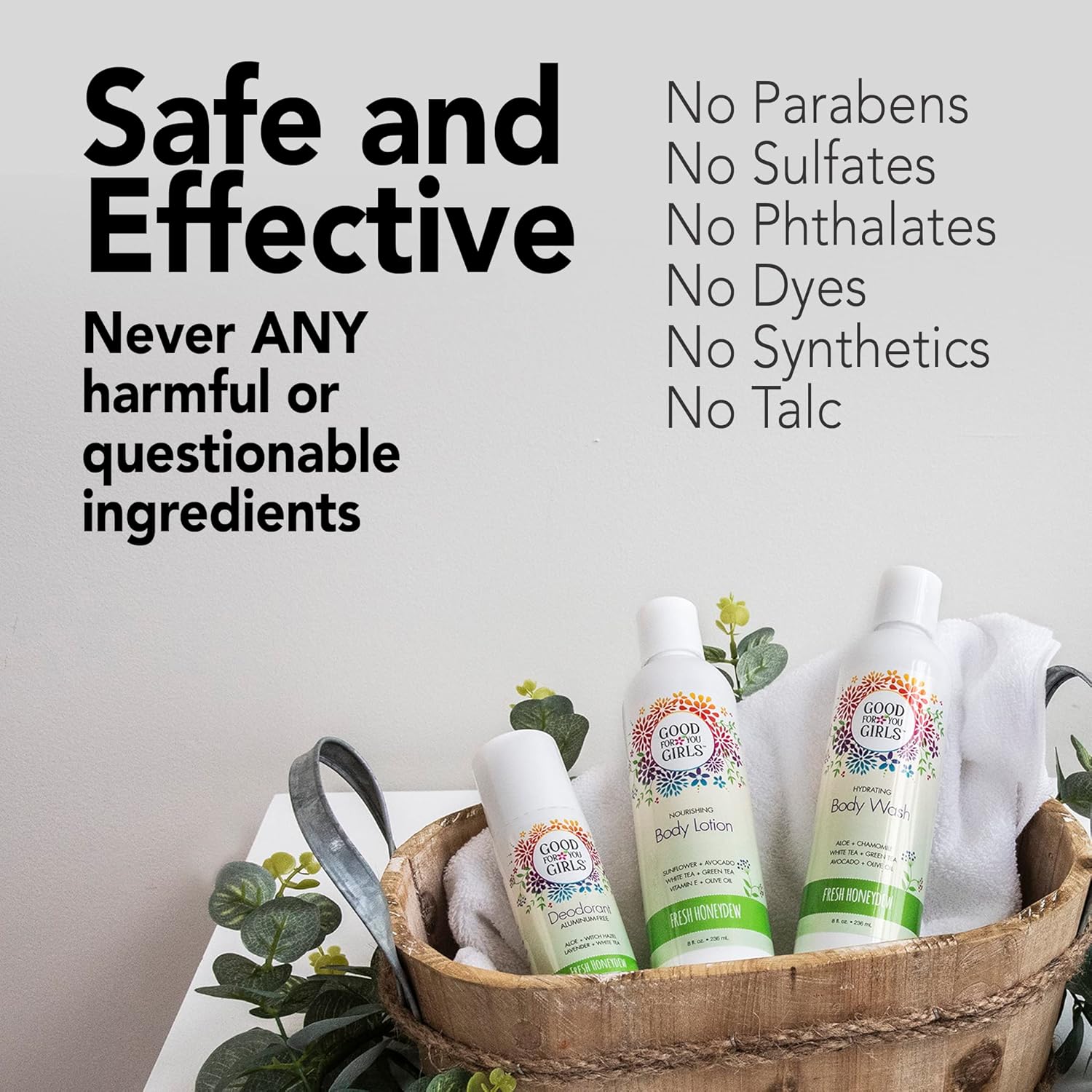 Good For You Girls Natural Body Lotion – Honeydew Scent (8 fl oz)