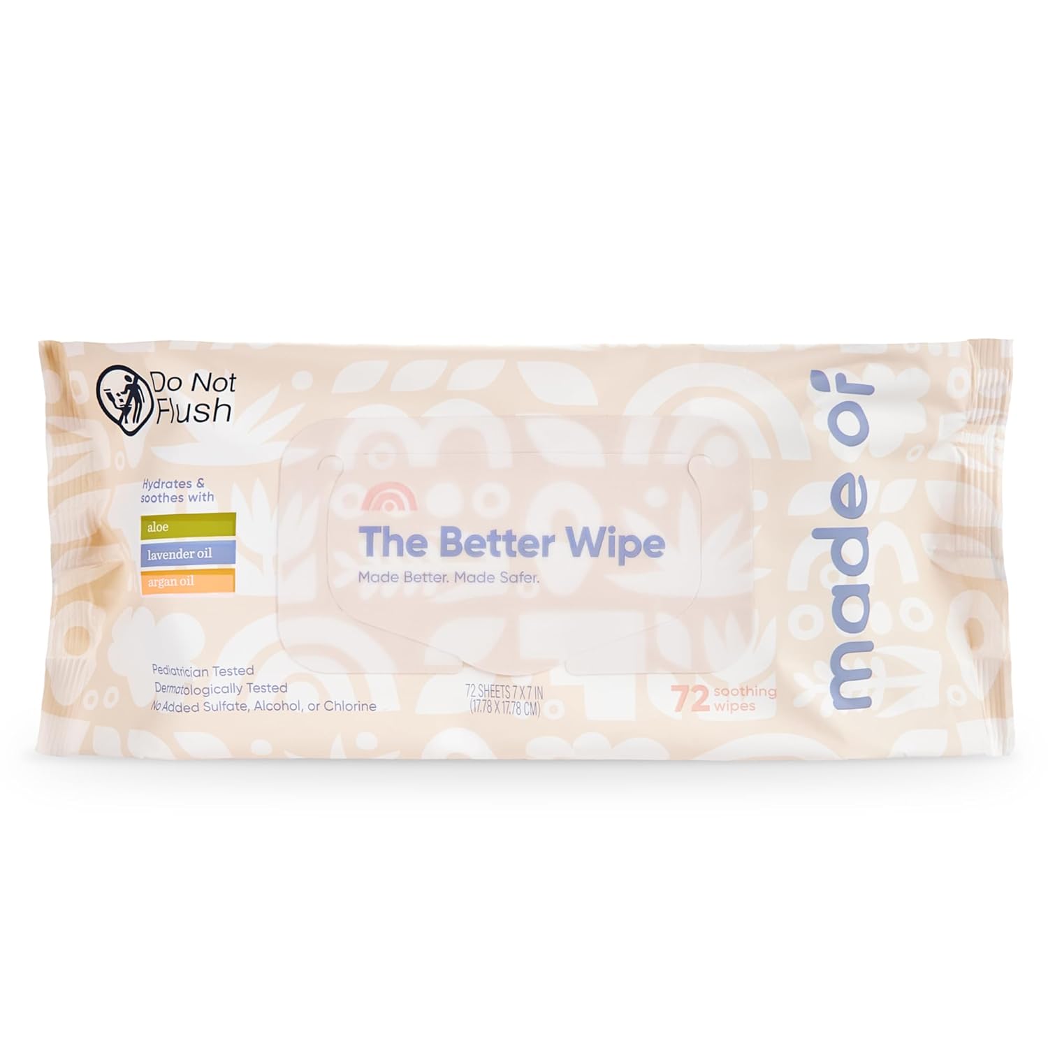 Organic Sensitive Baby Wipes (72 Count)