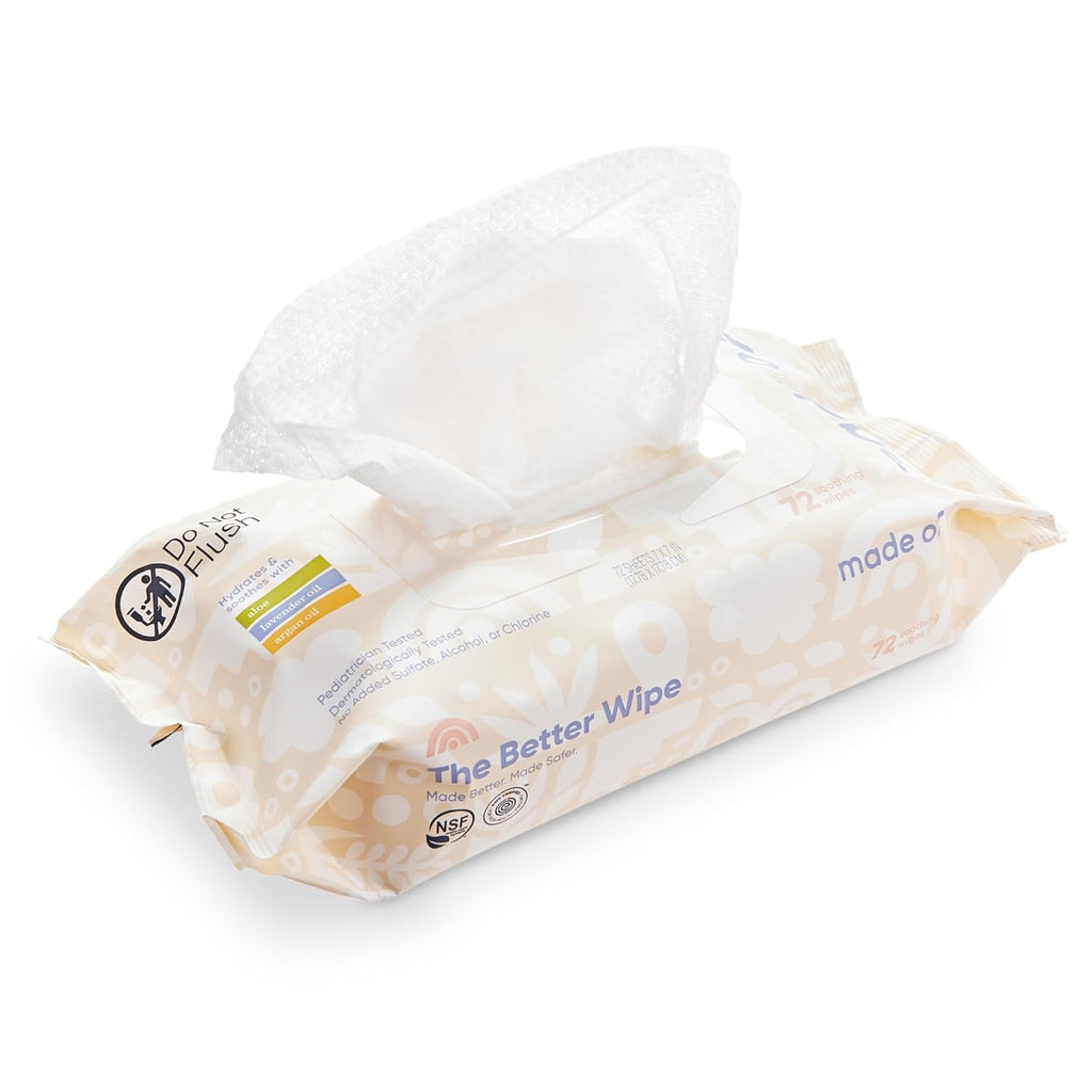 Organic Sensitive Baby Wipes (72 Count)