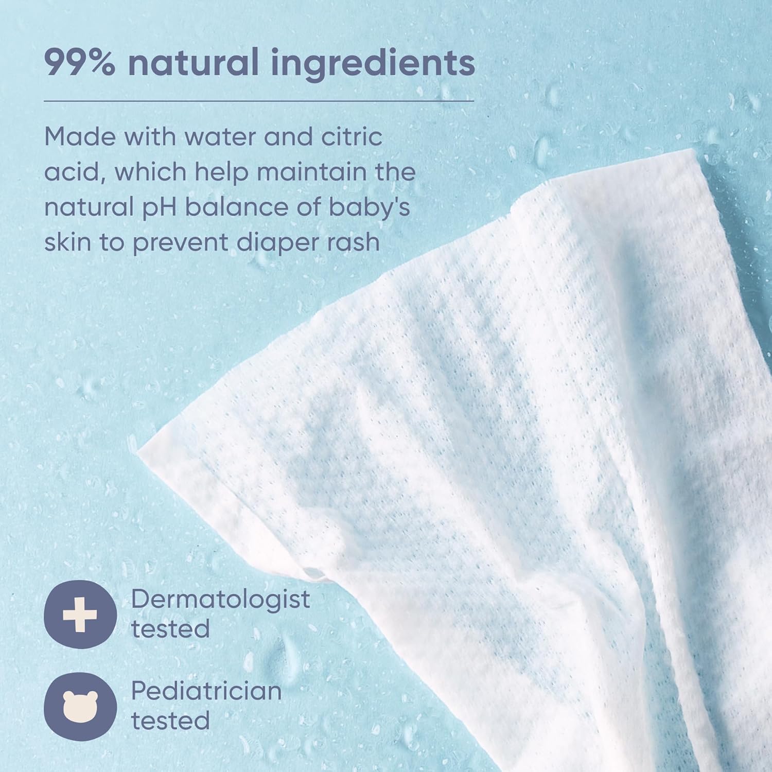 Organic Sensitive Baby Wipes (72 Count)