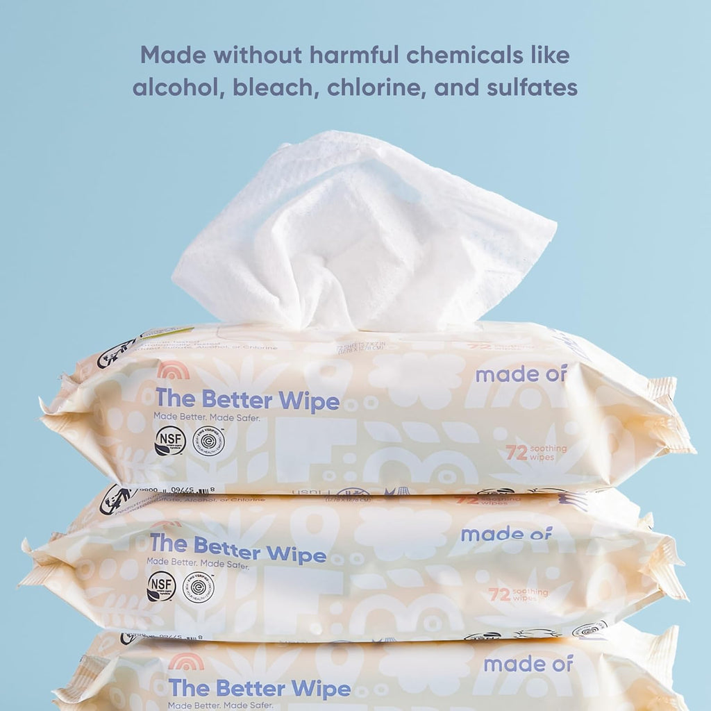 Organic Sensitive Baby Wipes (72 Count)