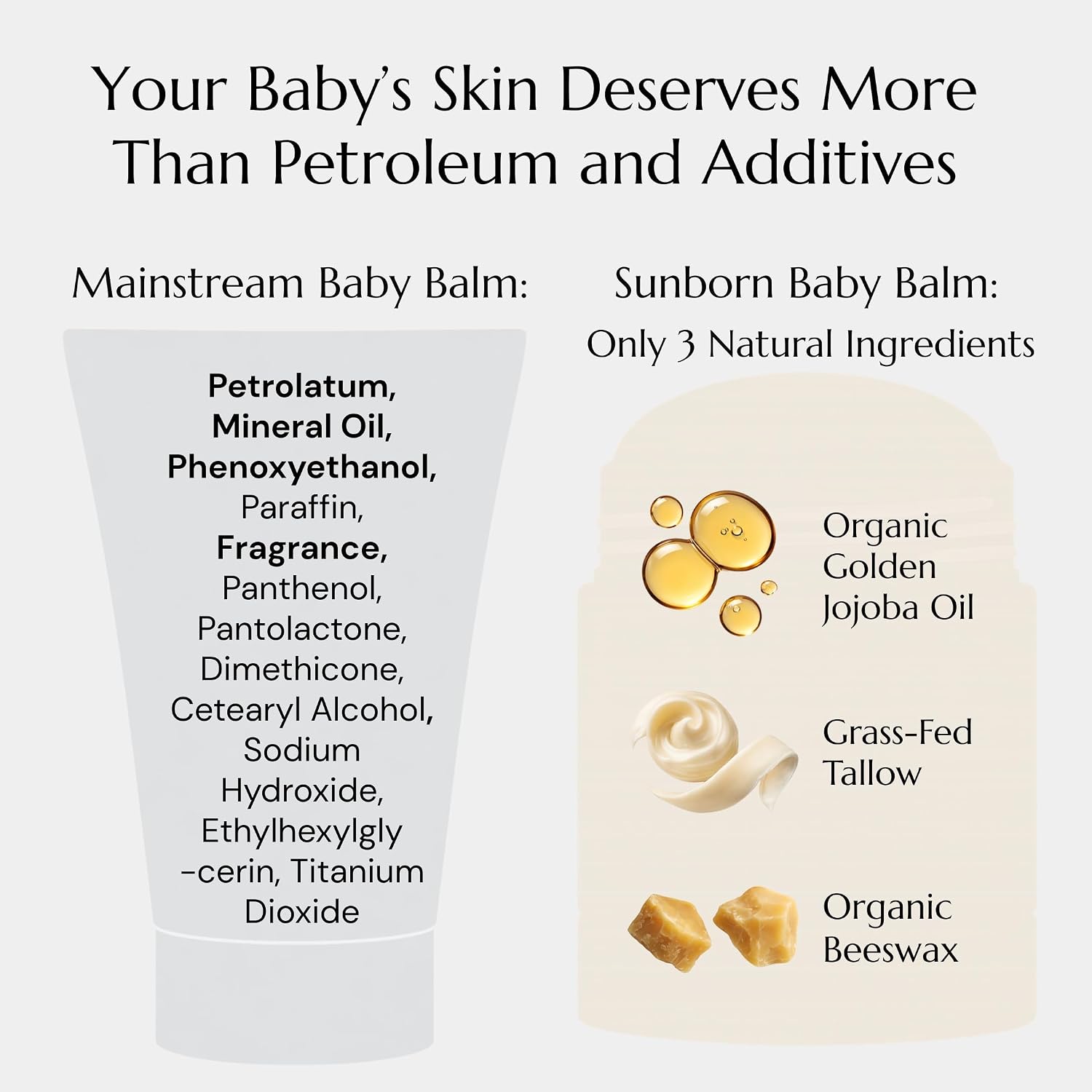 Baby Balm Moisturizing Stick for Sensitive Skin & Diaper Care