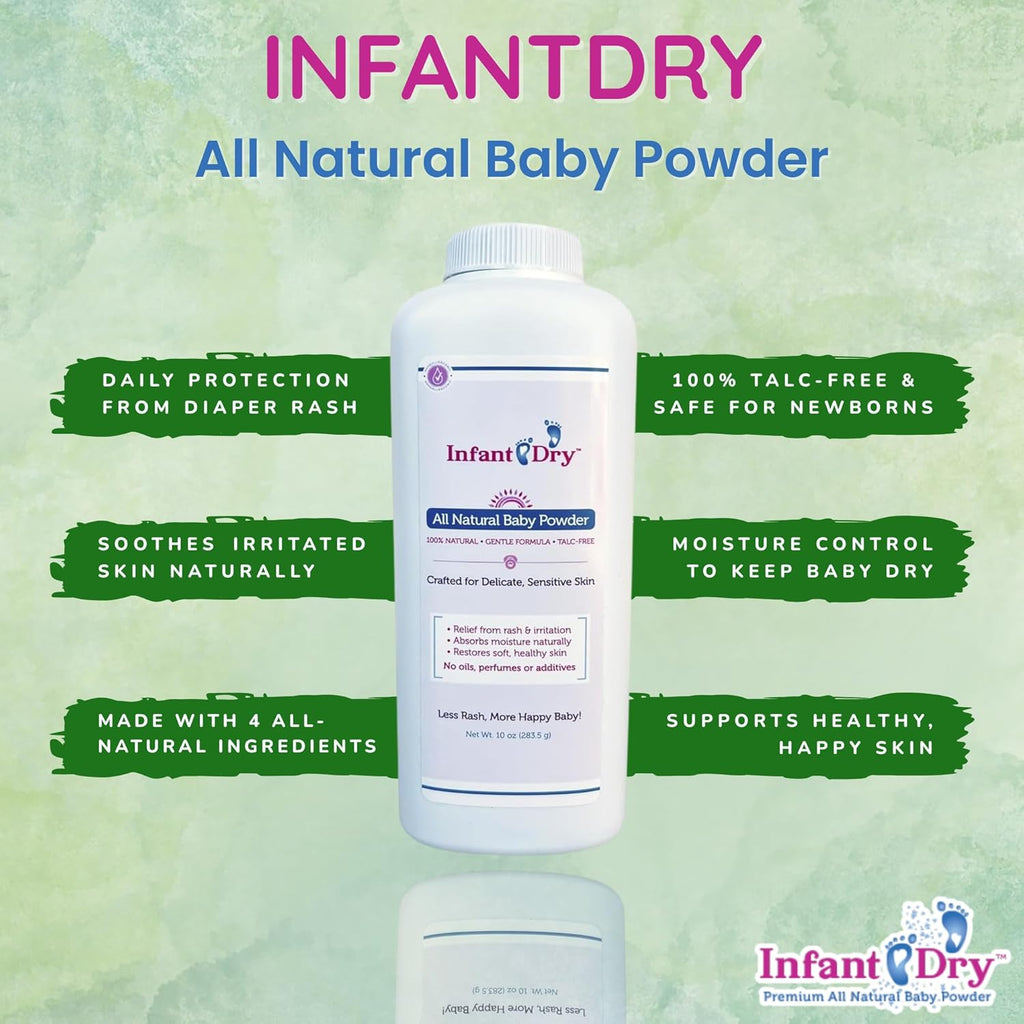 Infant Dry All Natural Baby Powder (10 Oz)