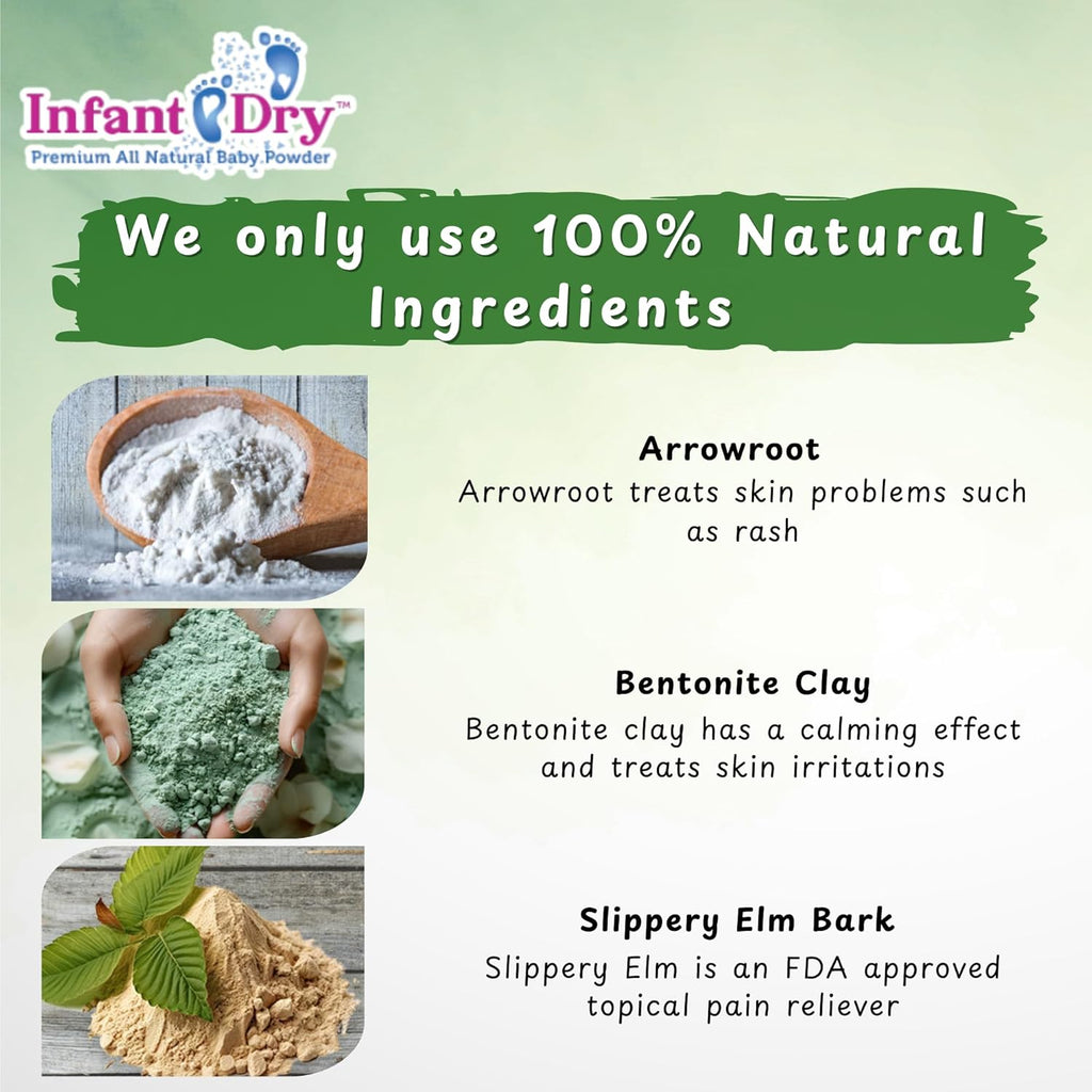 Infant Dry All Natural Baby Powder (10 Oz)